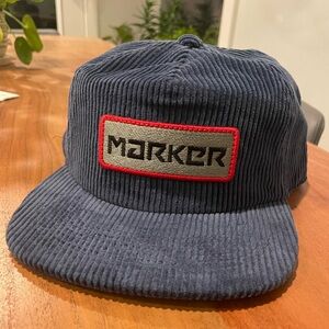 MARKER Corduroy Navy SnapBack Hat-BRAND NEW